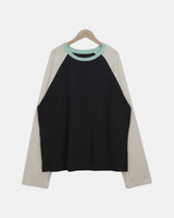 Seg Contrast Raglan Long-Sleeve T-Shirt