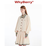 WhyBerry 24AW "Cream Beiguo" カラーフラワーバッドコートルーズジャケット