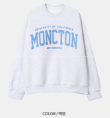 Urban Monton Embroidery Double Middle Finger Happo Over Sweatshirt