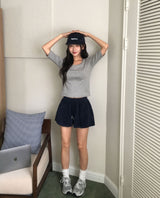 [MADE/6colors] WANT MILLED COTTON FOUR-SLEEVE T-SHIRT