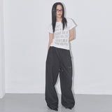 CLASSIC BUTTON BANDING SLACKS (BLACK) F25QD818