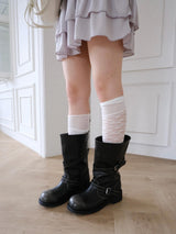 vintage washed biker boots
