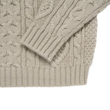 24FW LOW GAUGE CABLE KNIT BEIGE