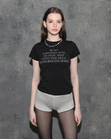 ドーパミンスリムフィットTシャツ　ブラック