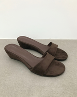 Rev Suede Wedge Mules (2color)
