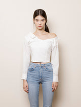 Ines shirts bustier (White)