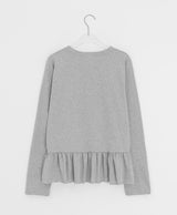 Lapus Cotton Frill Long Sleeve Tee