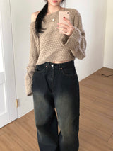 Boat Neck Knitwear (4 colors)