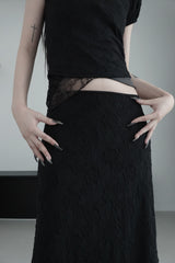 lace doho skirt (2color)