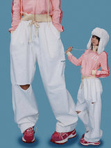 damage boxy pants (3color)