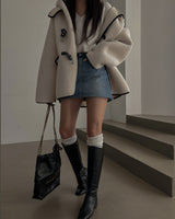Overfit boa jacket