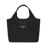 25SS BASIC LOGO REUSABLE BAG DARK BLACK