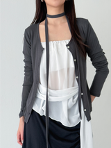mute shirring skirts (2color)