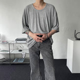 B747 Narrow Golgi V-Neck U-Neck Short Sleeve (3 colors)