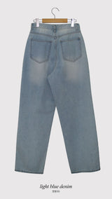 Soft Tee Wide Denim Baggy Pants (3color)