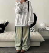 [Basic, Long/S~XL] Gus Washing Pintuck Wide Denim Pants