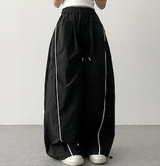 レオストラップバンディングワイドパンツ