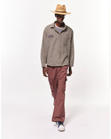 Bluesf Waffle Checkered Oversized Fit Shirt - BEIGE & BLACK