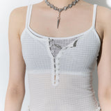 (2nd reorder) frill layered sleeveless - ivory