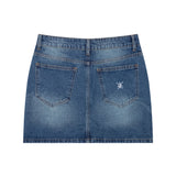 DVRK プリヴェエンブロイダードロゴデニムスカート - DENIM BLUE