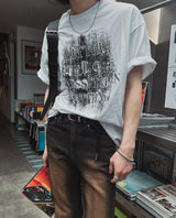 Grunge ナッシングプリンティング半袖Tシャツ