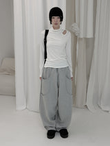 Drop Stud Slit Polar Tee