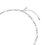 [1048] Square Jewel Necklace