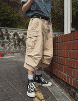 リーズン バミューダ ピンタック カーゴ パンツ
