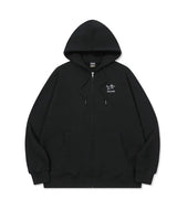 26FW★ Line Work Embroidered Hood Zip-Up