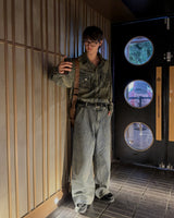 Hunter Rivet Denim Pants (Deep Blue)
