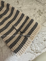 Stripe roll-up beanie