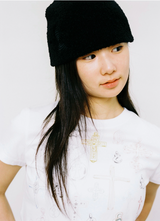 スケッチクロスエンジェルTシャツ - ホワイト