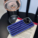 [Epoxy Silver] Stripe case(purple)