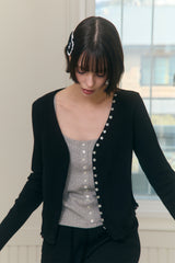 Sweet Dreams Button Cardigan (Black)