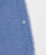 Chain Link Furry Cardigan _ SKY BLUE