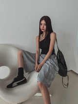 Bibi Unbalanced ribbed sleeveless