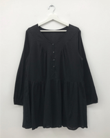レイ Vネック ブラウス ドレス(2color)
