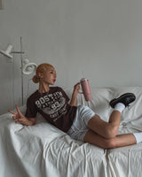 93 プリンティドスリム半袖Tシャツ