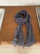 [ORIGINAL] Wimming check wrinkle scarf