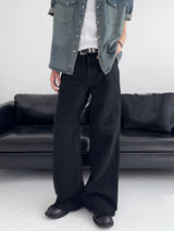 UO Washed Semi-Bootcut Flare Denim Pants