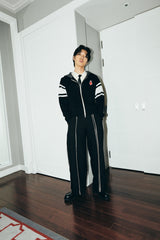 DVRK プリヴェハートロゴニッティドジップアップフーディー - BLACK