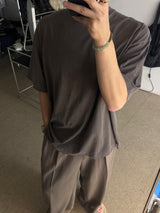 [A-T0158] オーバーピグメント半袖Tシャツ (7色)