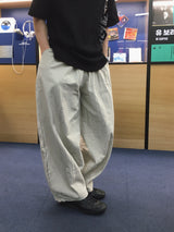モノリネンワイドバルーンパンツ 4C
