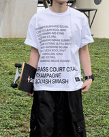 Coral Lettering Short Sleeve T-Shirt