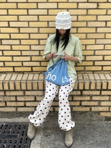 エコ ノーモアバッグ(lime_pink_blue_grey_navy)