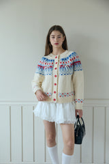 ICELANDIC PATTERNED CARDIGAN