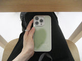 BIG HEART MATCHA Silver Epoxy Case