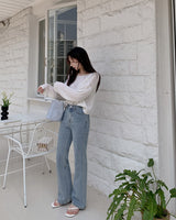 Nizen bootcut denim pants
