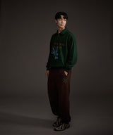 BLUEBIRD HALF ZIP-UP SWEATSHIRT GREEN