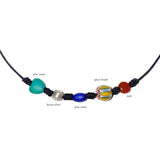 black black gemstone necklace
